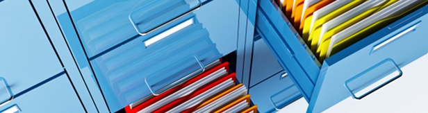 documents kept private in file drawers